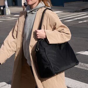 LO and Sons OG2 Travel bag Large black with silver interior laptop personal item